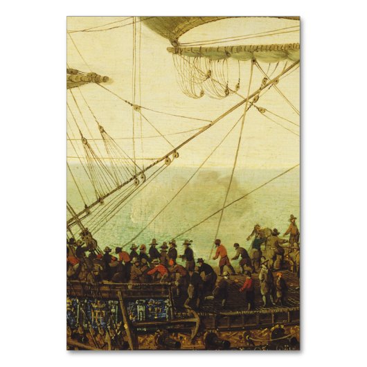 Einschiffung der Elector Palatine Tischnummer (Vorderseite)