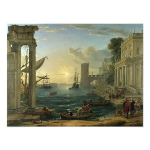 Einschiffung der Königin von Saba - Claude Lorrain Fotodruck