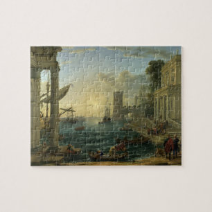 Einschiffung der Königin von Saba - Claude Lorrain Puzzle
