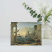 Einschiffung der Königin von Sheba - Claude Lorrai Postkarte (Stehend Vorderseite)
