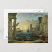 Einschiffung der Königin von Sheba - Claude Lorrai Postkarte (Vorne/Hinten)
