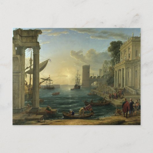 Einschiffung der Königin von Sheba - Claude Lorrai Postkarte (Vorderseite)
