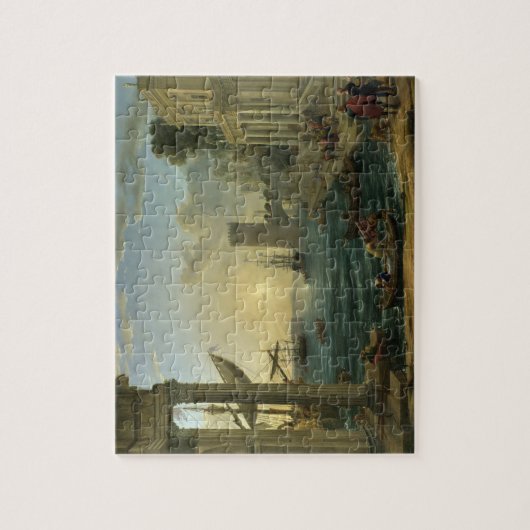 Einschiffung der Königin von Sheba - Claude Lorrai Puzzle (Vertikal)