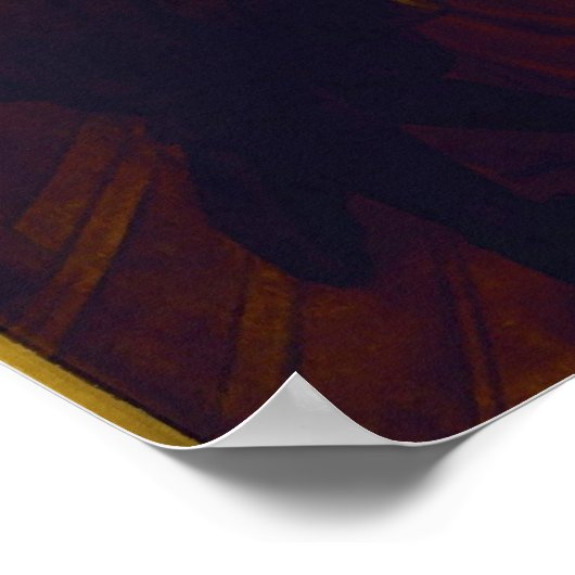 Einschiffung der Pilger durch Robert W. Weir Poster (Ecke)