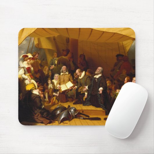 Einschiffung der Pilger durch Robert Walter Weir Mousepad (Mit Mouse)