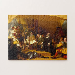 Einschiffung der Pilger durch Robert Walter Weir Puzzle