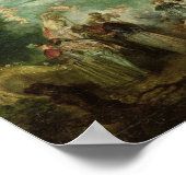 Einschiffung für Cythera, 1717 Poster (Ecke)