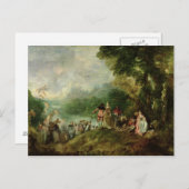 Einschiffung für Cythera, 1717 Postkarte (Vorne/Hinten)