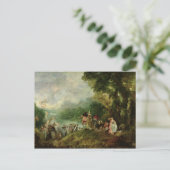 Einschiffung für Cythera, 1717 Postkarte (Stehend Vorderseite)