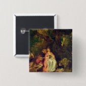 Einschiffung für Cythera, c.1717 Button (Vorne & Hinten)