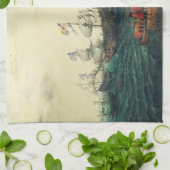 Einschiffung in die Margate der Elector Palatine Geschirrtuch (Gefaltet)