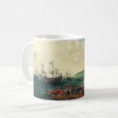 Einschiffung in die Margate der Elector Palatine Kaffeetasse (Vorderseite Links)