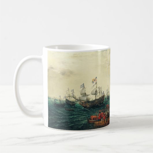 Einschiffung in die Margate der Elector Palatine Kaffeetasse (Links)