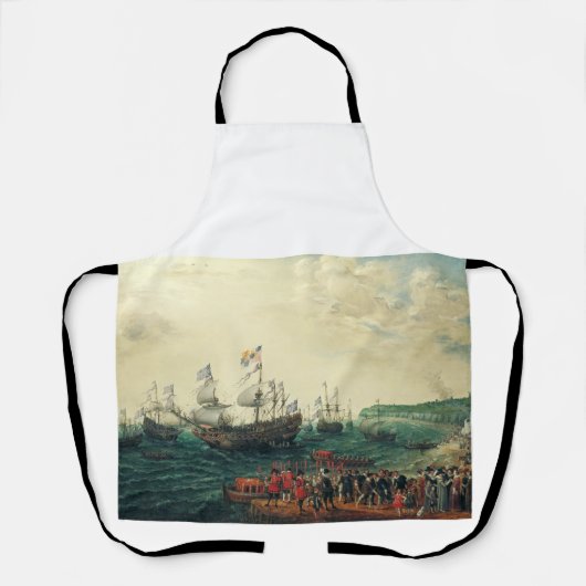 Einschiffung in die Margate der Elector Palatine Schürze (Vorderseite)