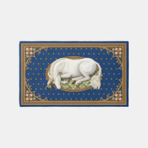 Einschlafen auf einem 5'x3' Royal Blue Floral