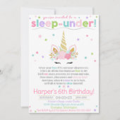 Einschlafen im Schlafzimmer, Einladung (Vorderseite)