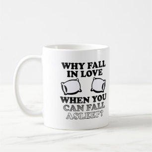 Einschlafen in der Liebe Funny Mug oder Travel Mug Kaffeetasse