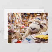 Einschlafen in Postämtern Feiertagspostkarte (Vorne/Hinten)