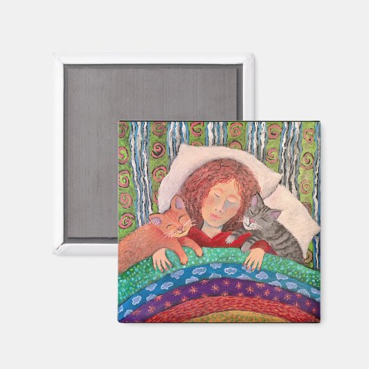 Einschlafen Magnet (Vorderseite/Rückseite)