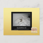Einschlafen Postkarte (Vorderseite)