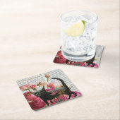 Einschlafen zum Träumen der schwarzen Katze - Hot- Rechteckiger Pappuntersetzer (Vor Ort)