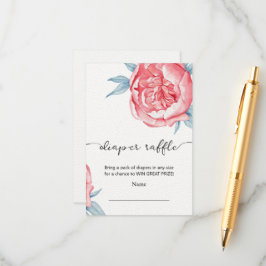 Einschließende Card-Verlosung für Babydusche. Begleitkarte