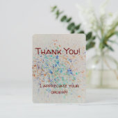 Einschließende Karte Bestellung Vielen Dank Nachri (Stehend Vorderseite)