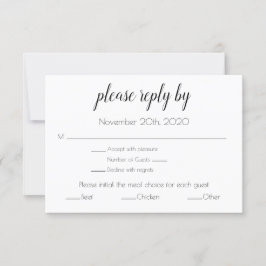 Einschließende RSVP-Karte Einladung