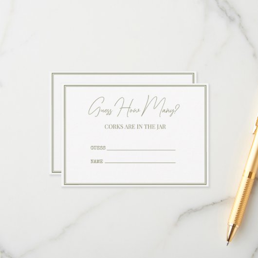 Einschließkarte für Brautparty. Begleitkarte (Vorderseite/Rückseite Beispiel)