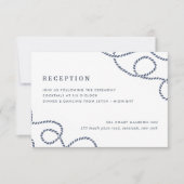 Einschließkarte für den Empfang | weiß Einladung (Vorderseite)