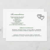 Einschließkarte für Limone Herzstücke Einladung (Vorne/Hinten)