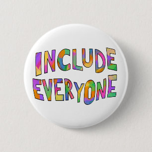 Einschließlich Typografie Neurodiversity White Button