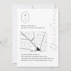 Einschließung der Schwarz-weißen Monogramm-Hochzei