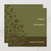 Einschließungs-Karten Einladung (Vorne/Hinten)