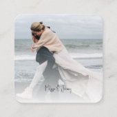 Einschließungskarte für das Hochzeitsseiten der We Begleitkarte (Rückseite)