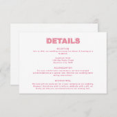 Einschließungskarte für den Text eines modernen Fe Begleitkarte (Vorne/Hinten)