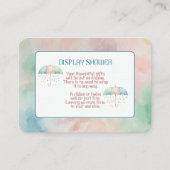 Einschließungskarte für Mädchen und Jungen Begleitkarte (Vorderseite)