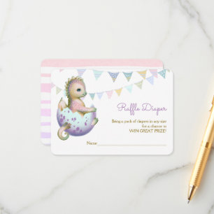 Einschließungskarte mit einem niedlichen Drachen. Begleitkarte