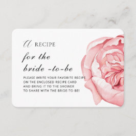 Einschließungskarte "RECIPE for the brie - to - be Begleitkarte