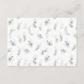 Einschlusskarte für die Eukalyptus-Zweigstelle Begleitkarte (Rückseite)