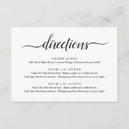 Einschlusskarte für die Richtung - Einfach Begleitkarte