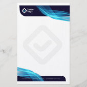 Einschreibegrube Briefpapier (Vorderseite)