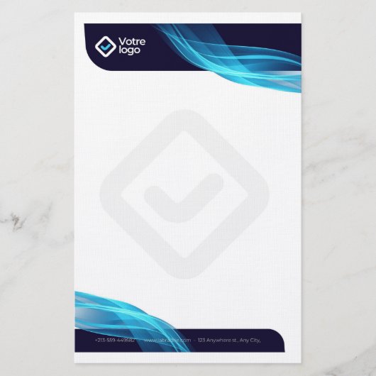 Einschreibegrube Briefpapier (Vorderseite)