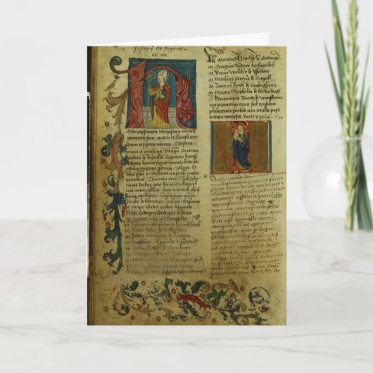 Einschreibung Martins Luthers Karte (Vorderseite)