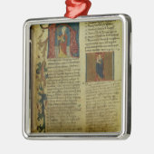 Einschreibung Martins Luthers Silbernes Ornament (Links)