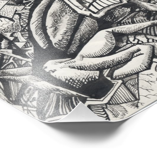 Einschüchterung durch Brian Benson Fotodruck (Ecke)