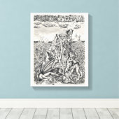 Einschüchterung durch Brian Benson Leinwanddruck (Insitu (Holzboden))