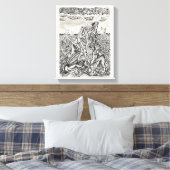 Einschüchterung durch Brian Benson Leinwanddruck (Insitu (Schlafzimmer))