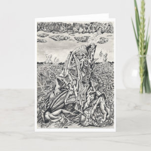 Einschüchterung, Indianerfarbe zeichnend Karte