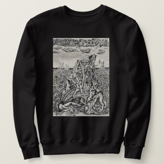Einschüchterung, Indianerfarbe zeichnend Sweatshirt (Design vorne)
